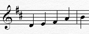 D pentatonic scale