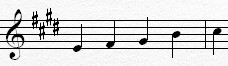 E Pentatonic Scale