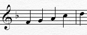 F Pentatonic Scale