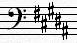 Key Signatures Bass Clef B