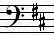 Key Signatures Bass Clef D