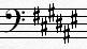 Key Signatures Bass Clef F#