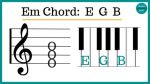 Em Piano Chord Notes