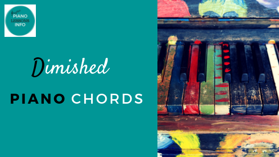 Learn the different diminished piano chords and how to make them. Here you'll find both a diminished chord chart and an explanation.