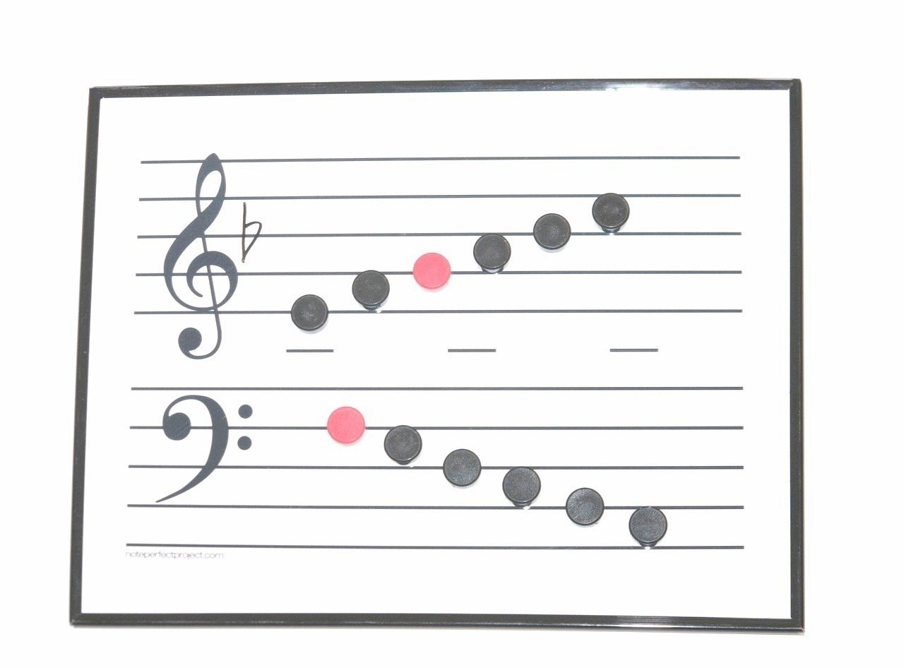 Magnetic Musical Staff Whiteboard