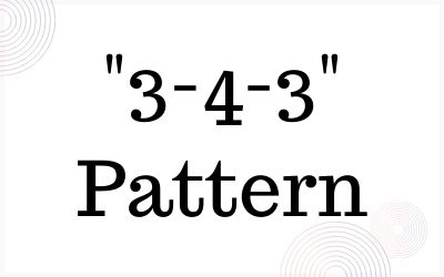 3-4-3 Pattern