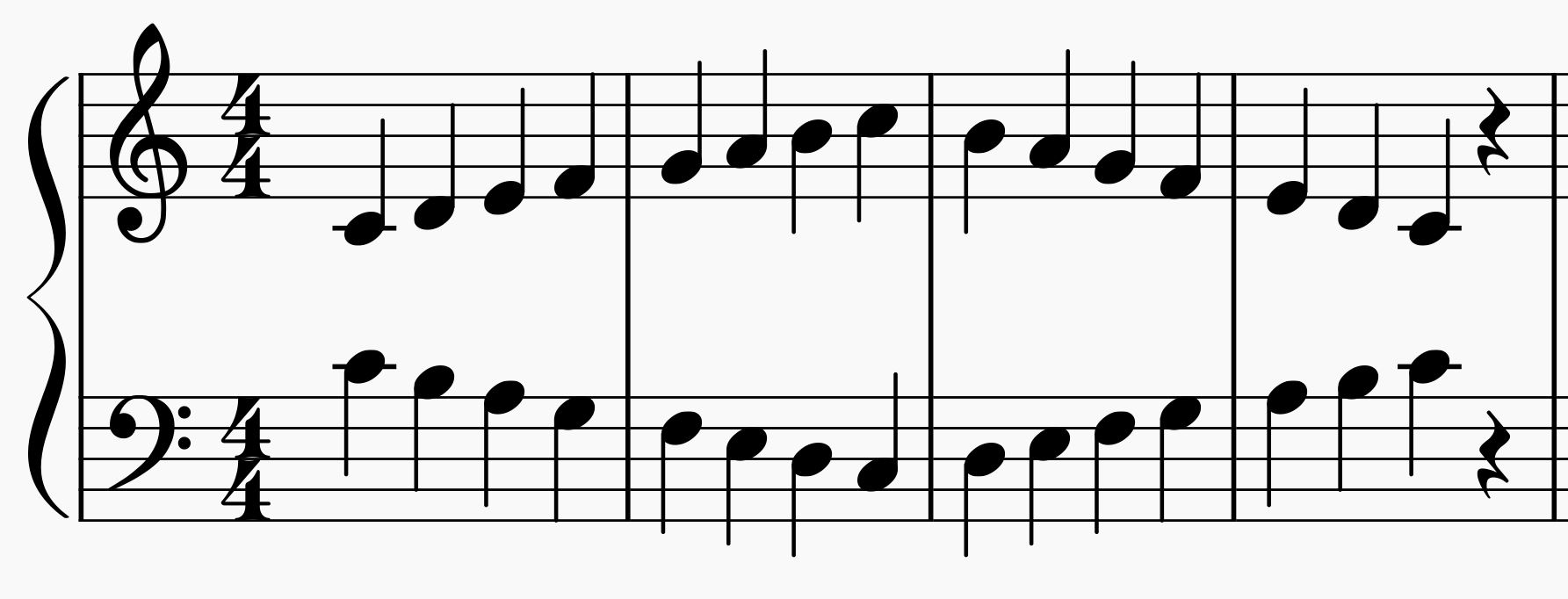 C Scale Contrary Motion