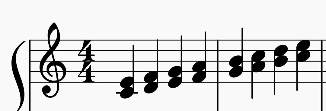 Piano Scale in Thirds